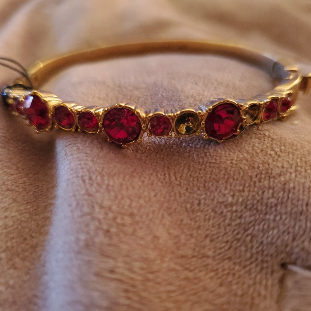 Givenchy Red Gemstone Bracelet - Damaged